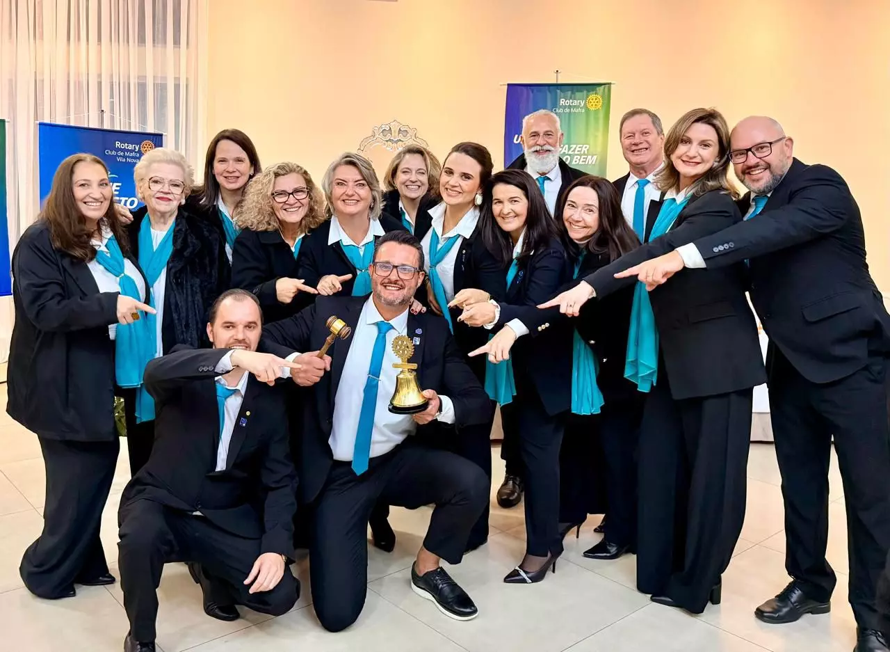 Novo Rotary Club Mafra Vila Nova realiza cerimônia de fundação e posse de diretoria